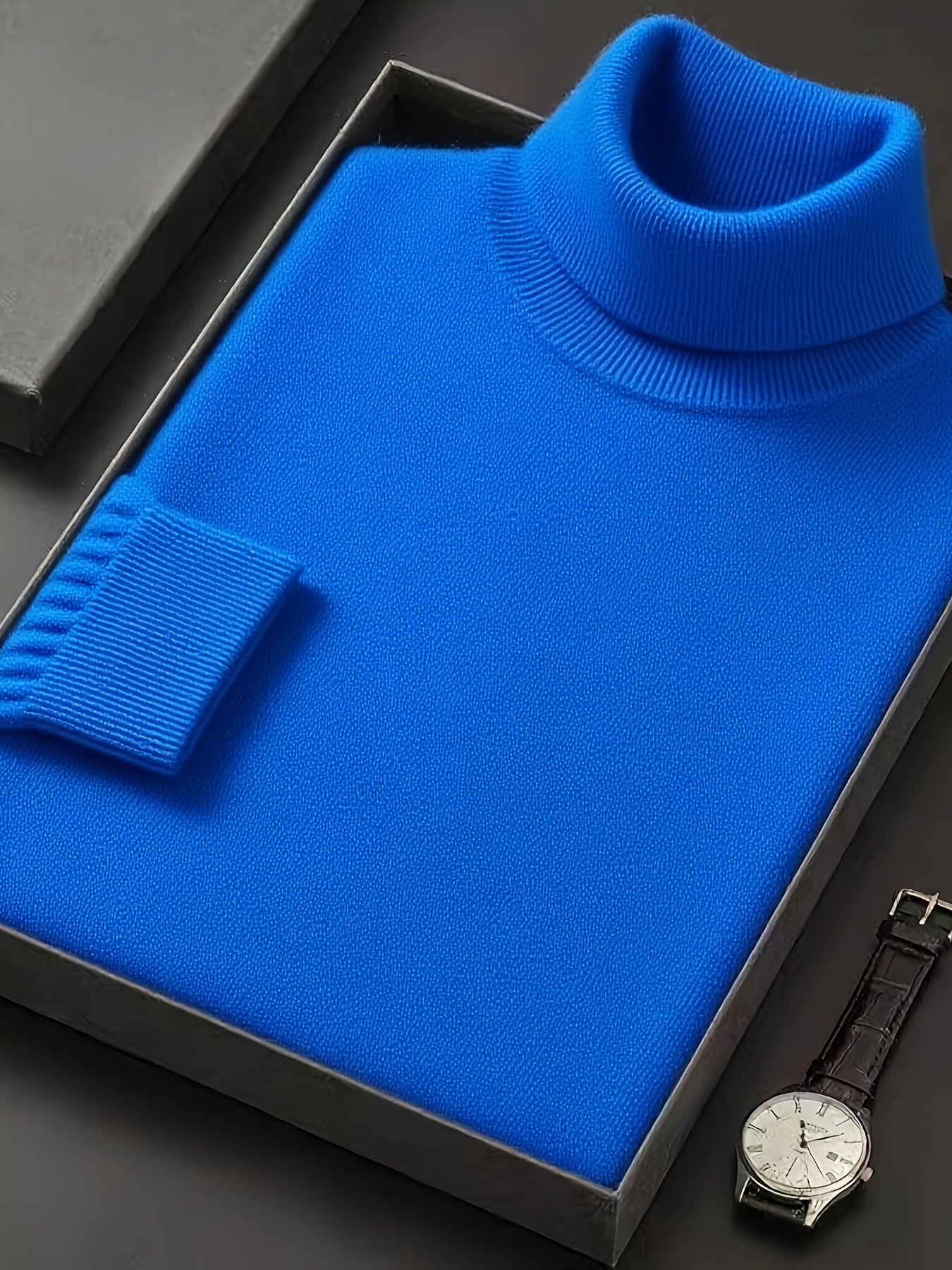 Pull col roulé casual pour homme