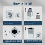 BALASHOV GL-K805 True HEPA Filter Air Purifiers, Quiet, White, with Fragrance Sponge, European Standard Plug, Power Supply, 100V-240V, for Bedroom, Large Room, Home, Smoke, Pet Dander, Dust, Pollen, Odor