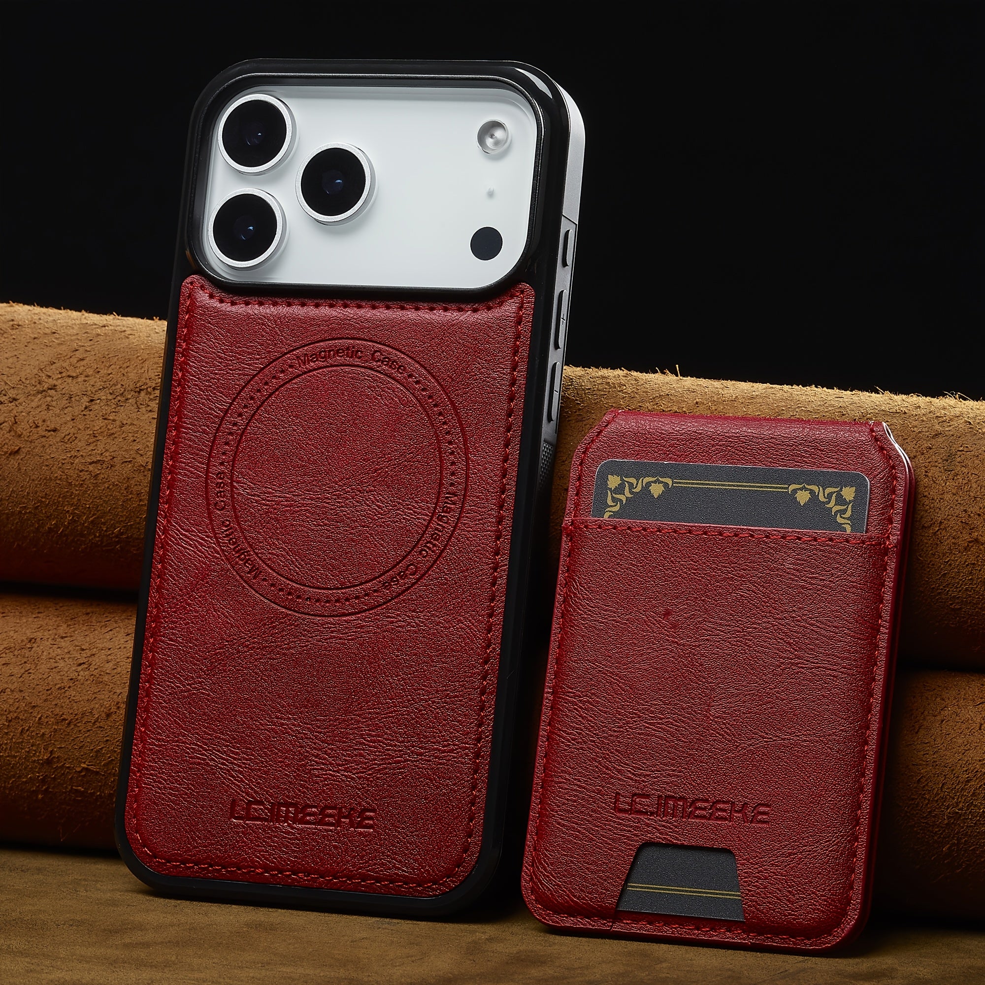 Coque portefeuille magnétique détachable