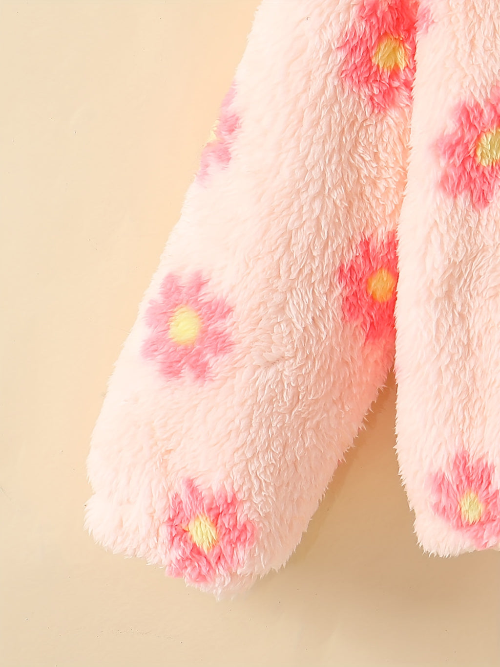 Veste Polaire Floral à Col Montant