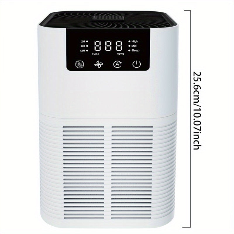 BALASHOV GL-K805 True HEPA Filter Air Purifiers, Quiet, White, with Fragrance Sponge, European Standard Plug, Power Supply, 100V-240V, for Bedroom, Large Room, Home, Smoke, Pet Dander, Dust, Pollen, Odor