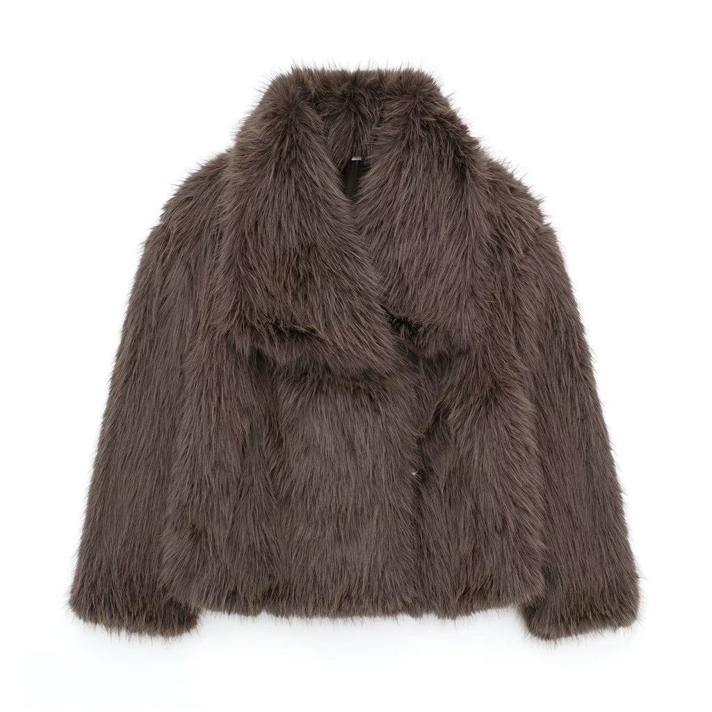 Manteau d'hiver en peluche