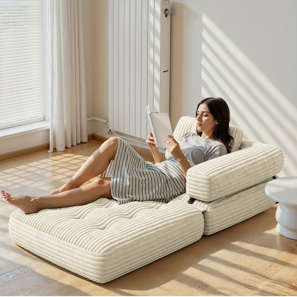 Canapé-lit 2-en-1 convertible