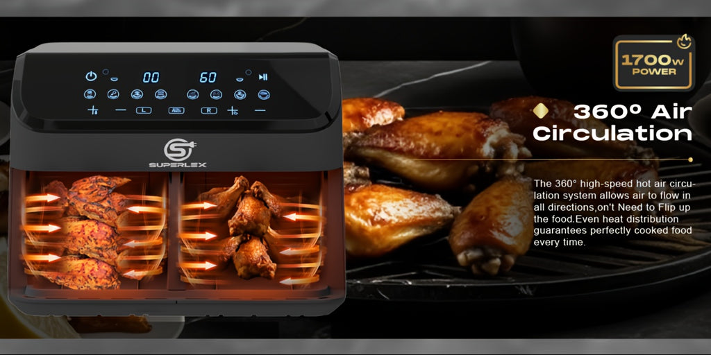 Air Fryer SUPERLEX 9L (2×4.5L)