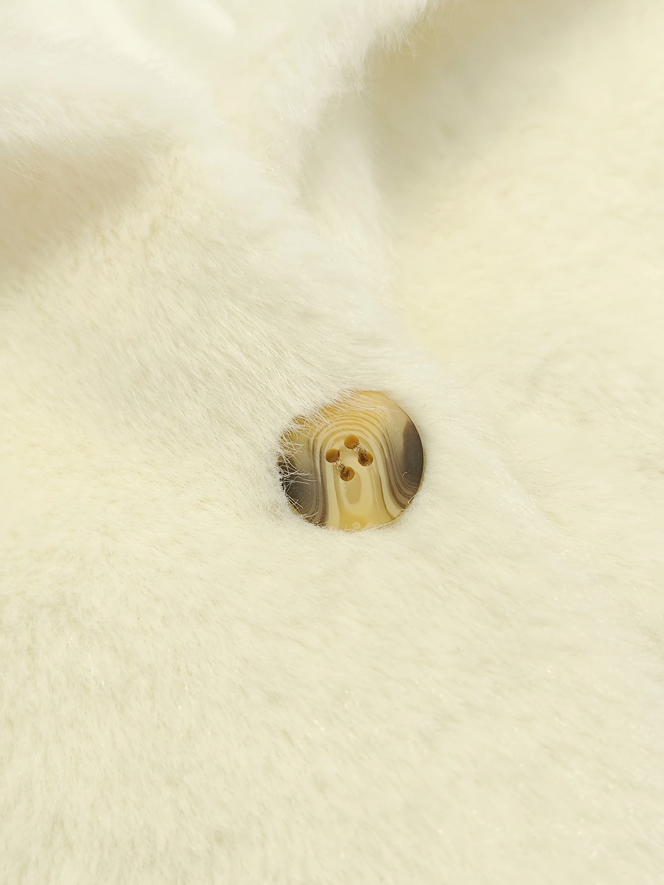 Girls' Elegant And Thick Plush Coat