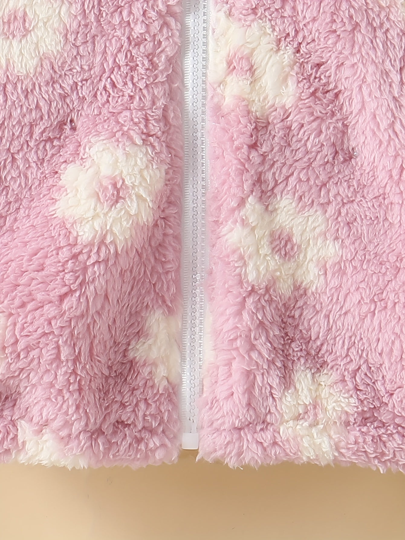 Veste Polaire Floral à Col Montant