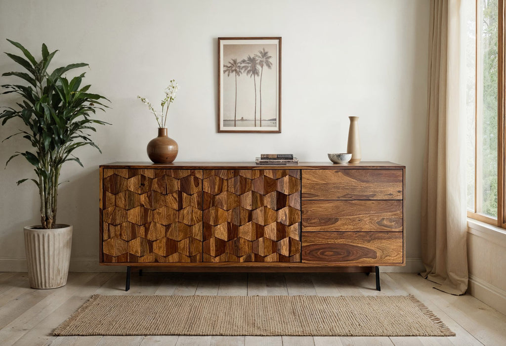 Buffet Sheesham massif de 175 cm