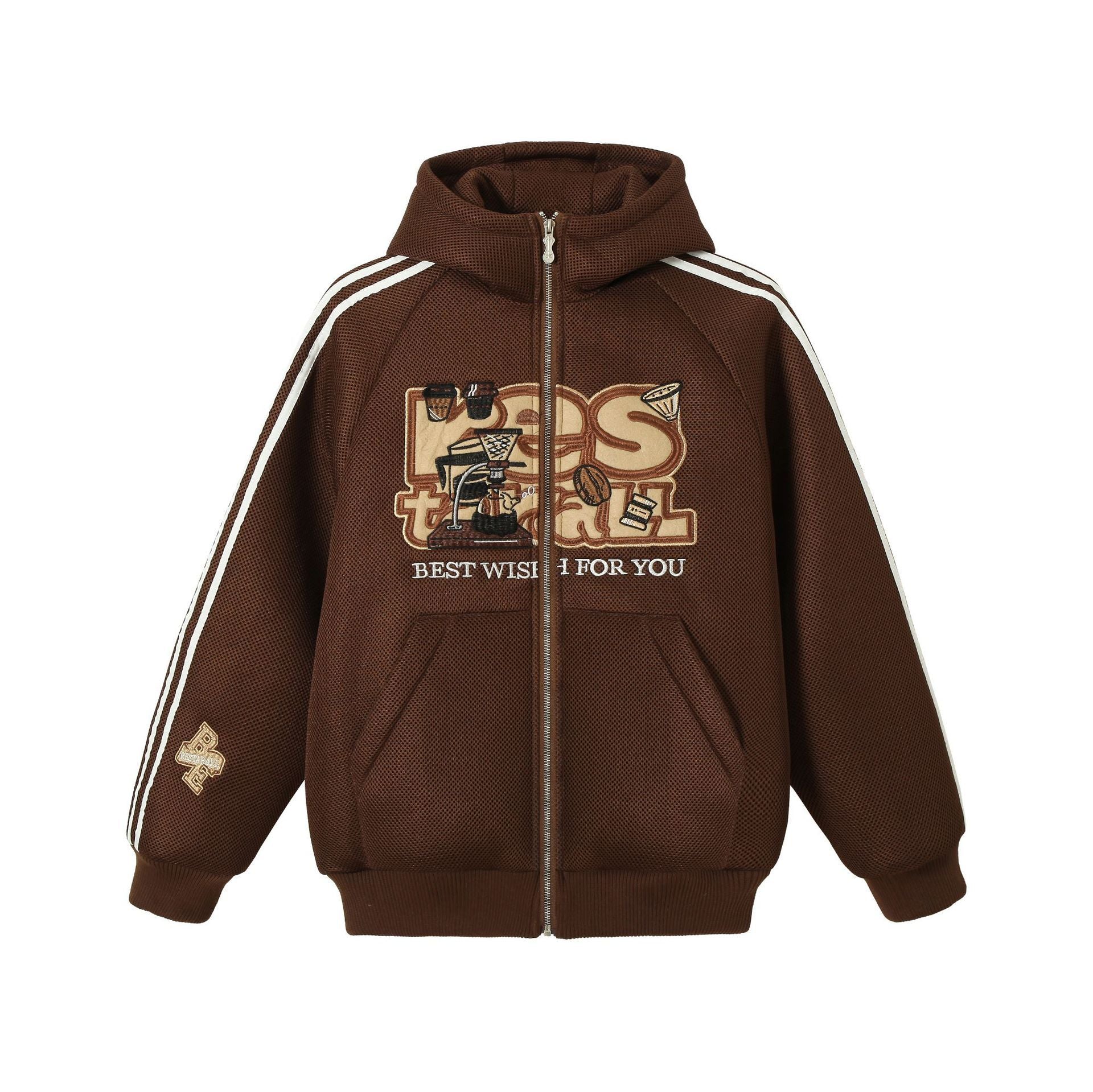 Manteau Matelassé Style College en Coton