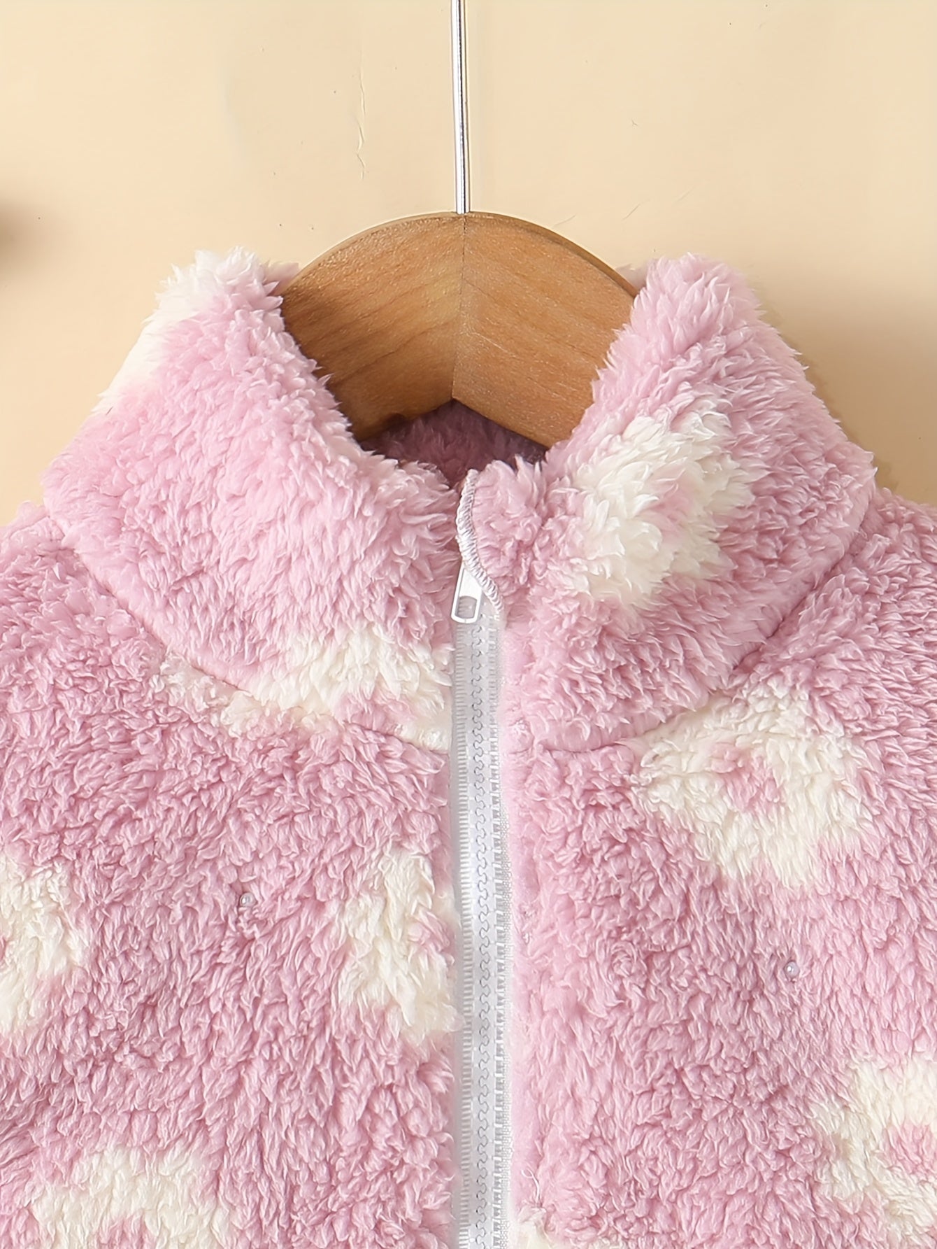 Veste Polaire Floral à Col Montant