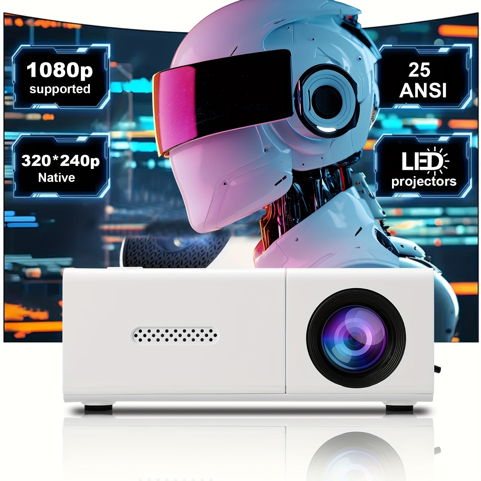Projecteur portable intelligent ZNLYRION