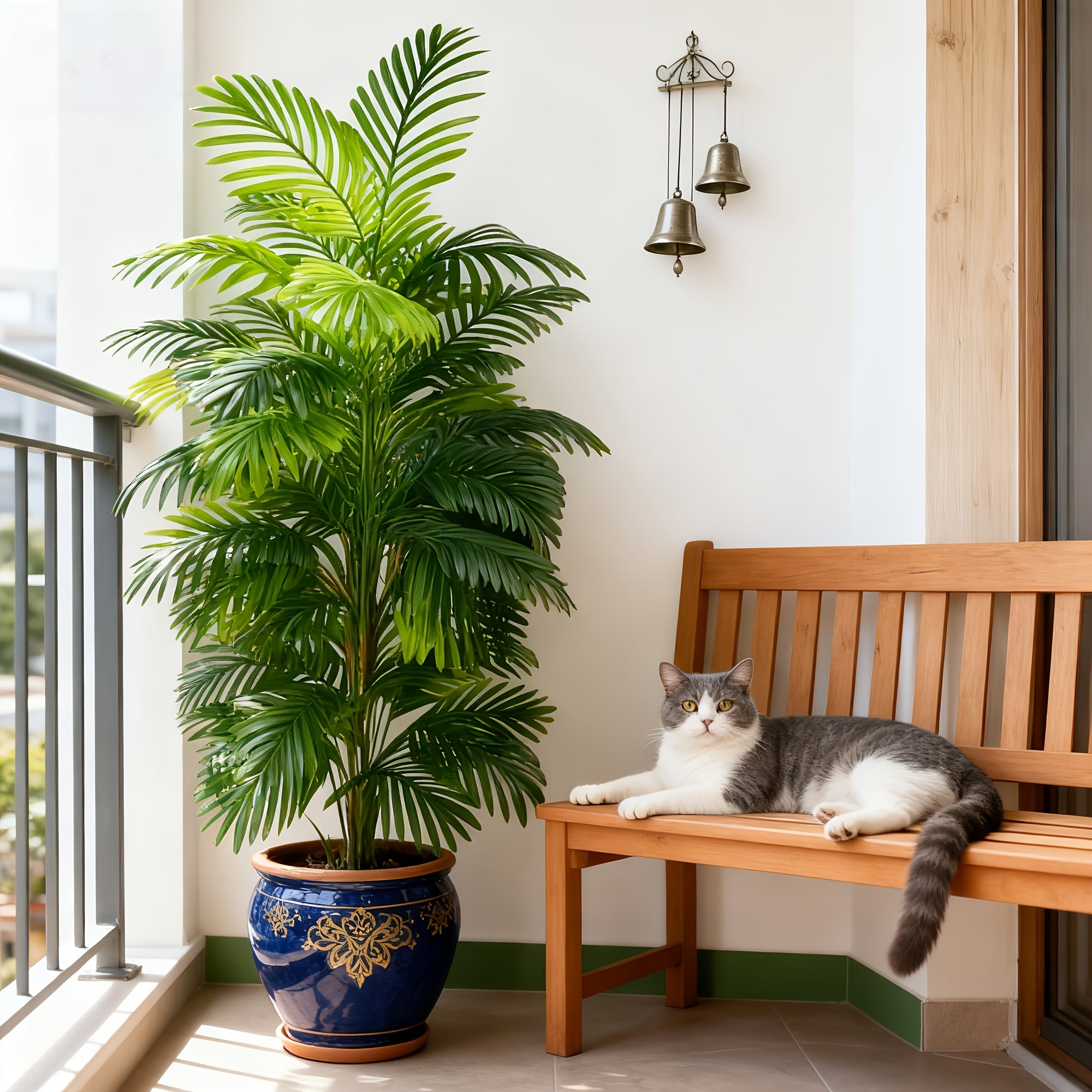 1 Large 53.15-Inch Artificial Dracaena Tree with 18 Leaves - Realistic Indoor/Outdoor Fake Plant, Weather-Resistant Plastic Foliage for Home, Office, Garden, Office Decor, Durable Construction, Natural Look, Balcony - No Main