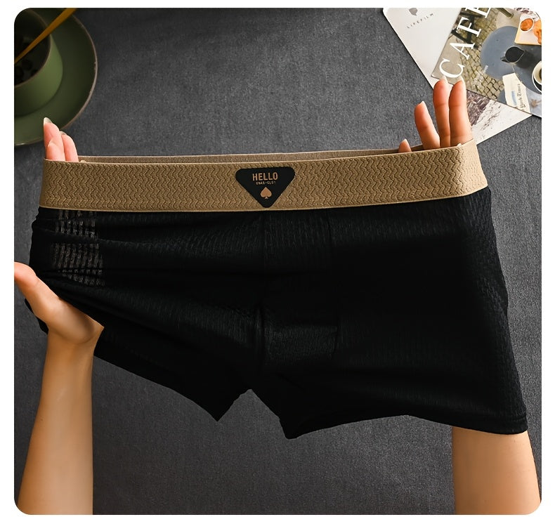 Boxers pour hommes en fibre de soie glacée