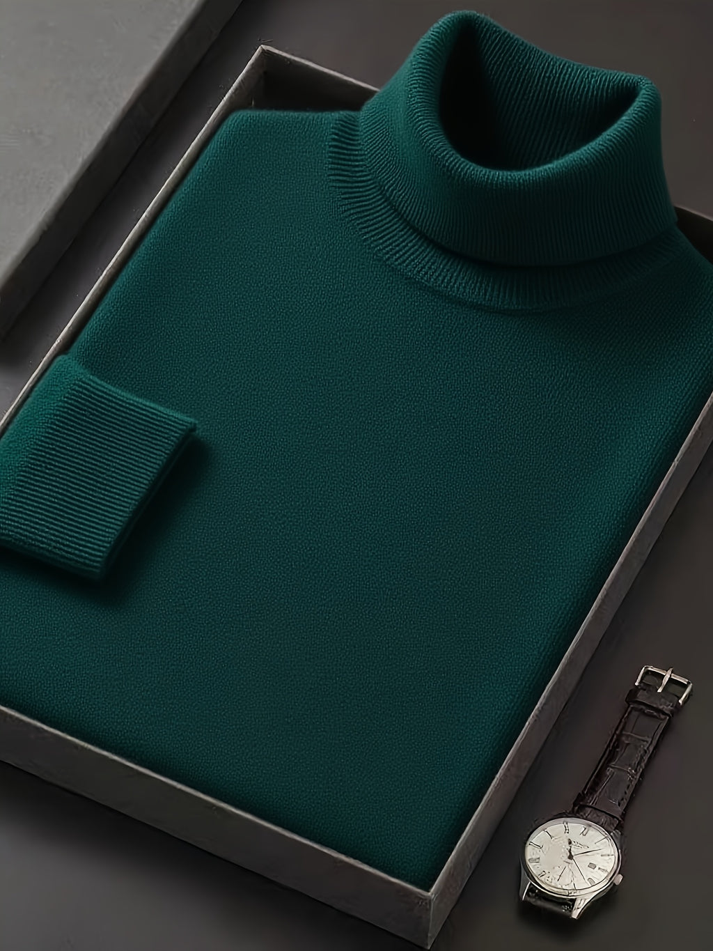 Pull col roulé casual pour homme