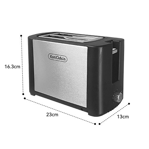 750W Toaster with 2 Extra-Wide Slots, 6 Browning Levels, Removable Crumb Tray, Automatic Ejection