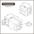 Îlot de cuisine télescopique