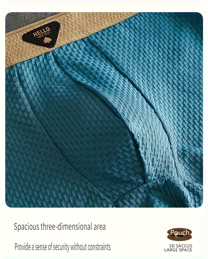 Boxers pour hommes en fibre de soie glacée