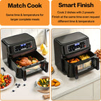 Air Fryer Single And Double Chambers 12L