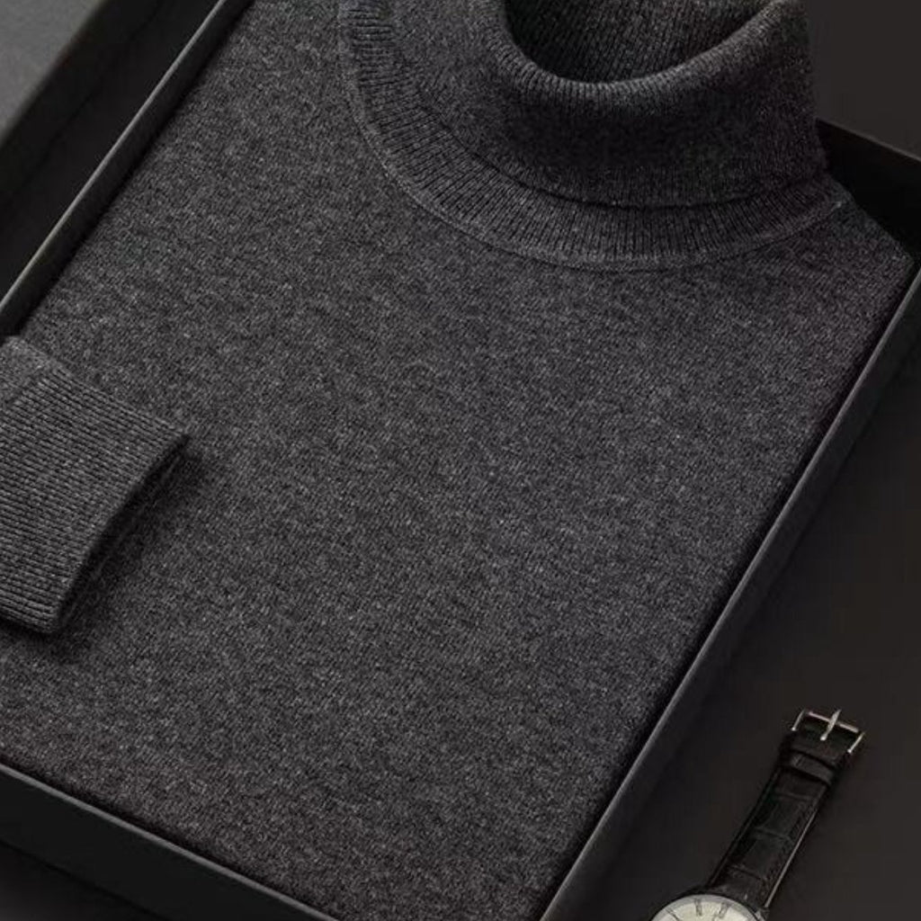 Pull col roulé casual pour homme