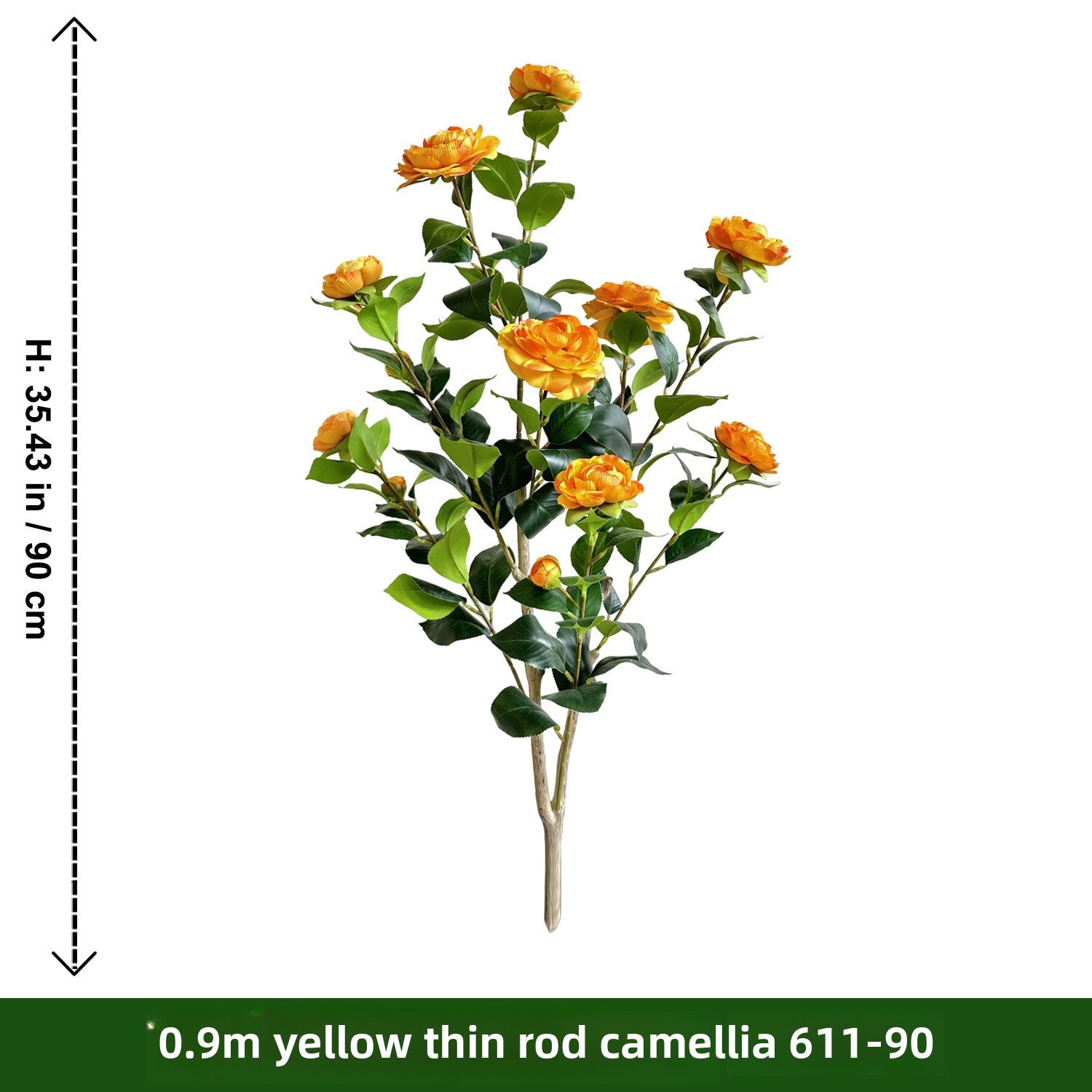 Arbre camélia artificiel de 1,8 m