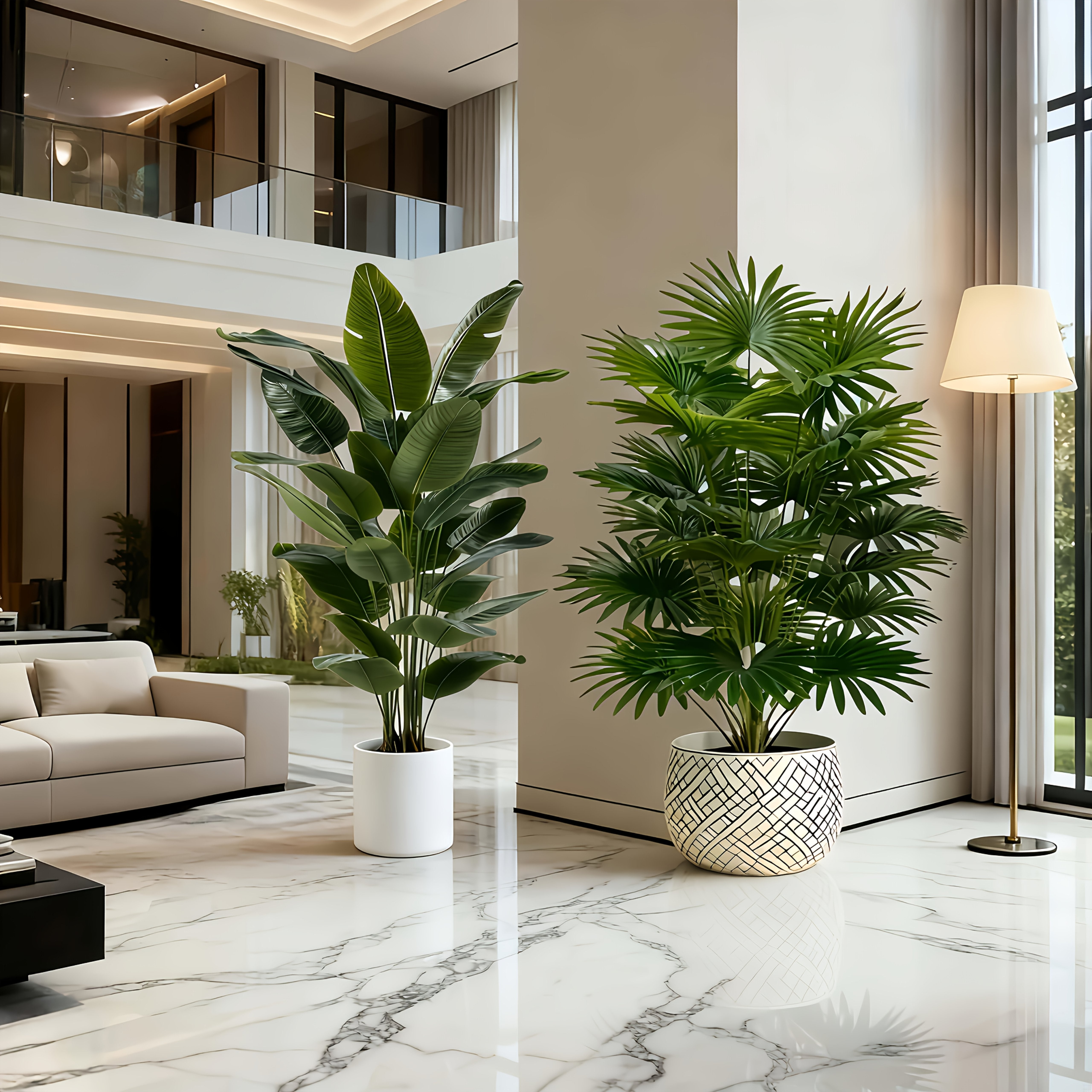 Ensemble de 2 arbres de Noël artificiels