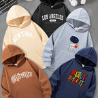 Boys' Fashion Cartoon Print Sweatshirts (5 Pièces).