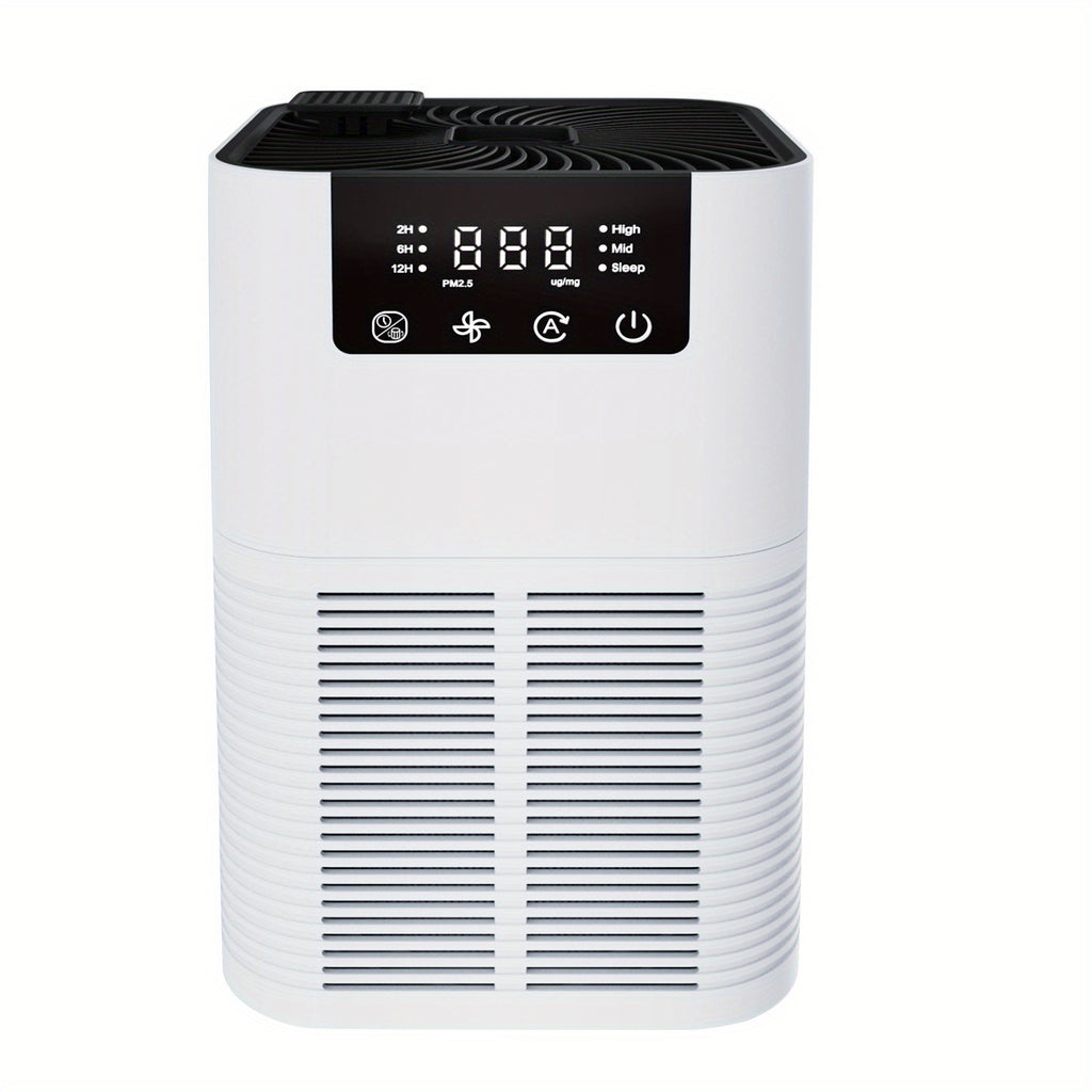 BALASHOV GL-K805 True HEPA Filter Air Purifiers, Quiet, White, with Fragrance Sponge, European Standard Plug, Power Supply, 100V-240V, for Bedroom, Large Room, Home, Smoke, Pet Dander, Dust, Pollen, Odor