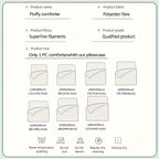 1pc Contemporary Quilted Comforter, Medium Weight Polyester 100% with Microfiber Filling, Machine Washable, All-Season Multipurpose Bedding for Bedroom & Guest Room - No Pillowcase Included