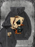 Sweatshirt Retro Washed Zip-Up