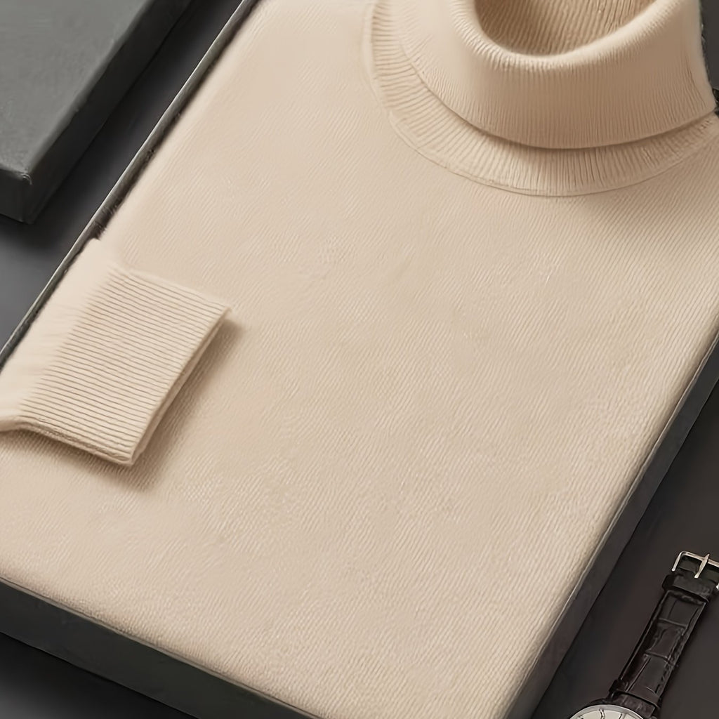 Pull col roulé casual pour homme