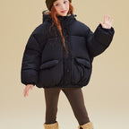 Boys & Girls Thickened Winter Jacket with Hood