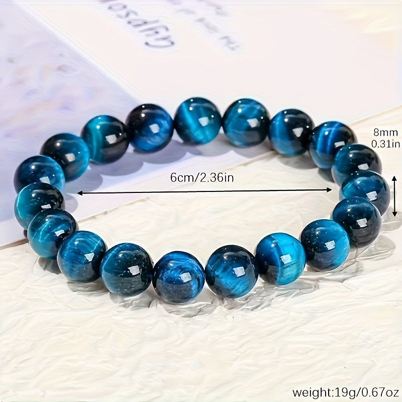 Œil de tigre bleu véritable