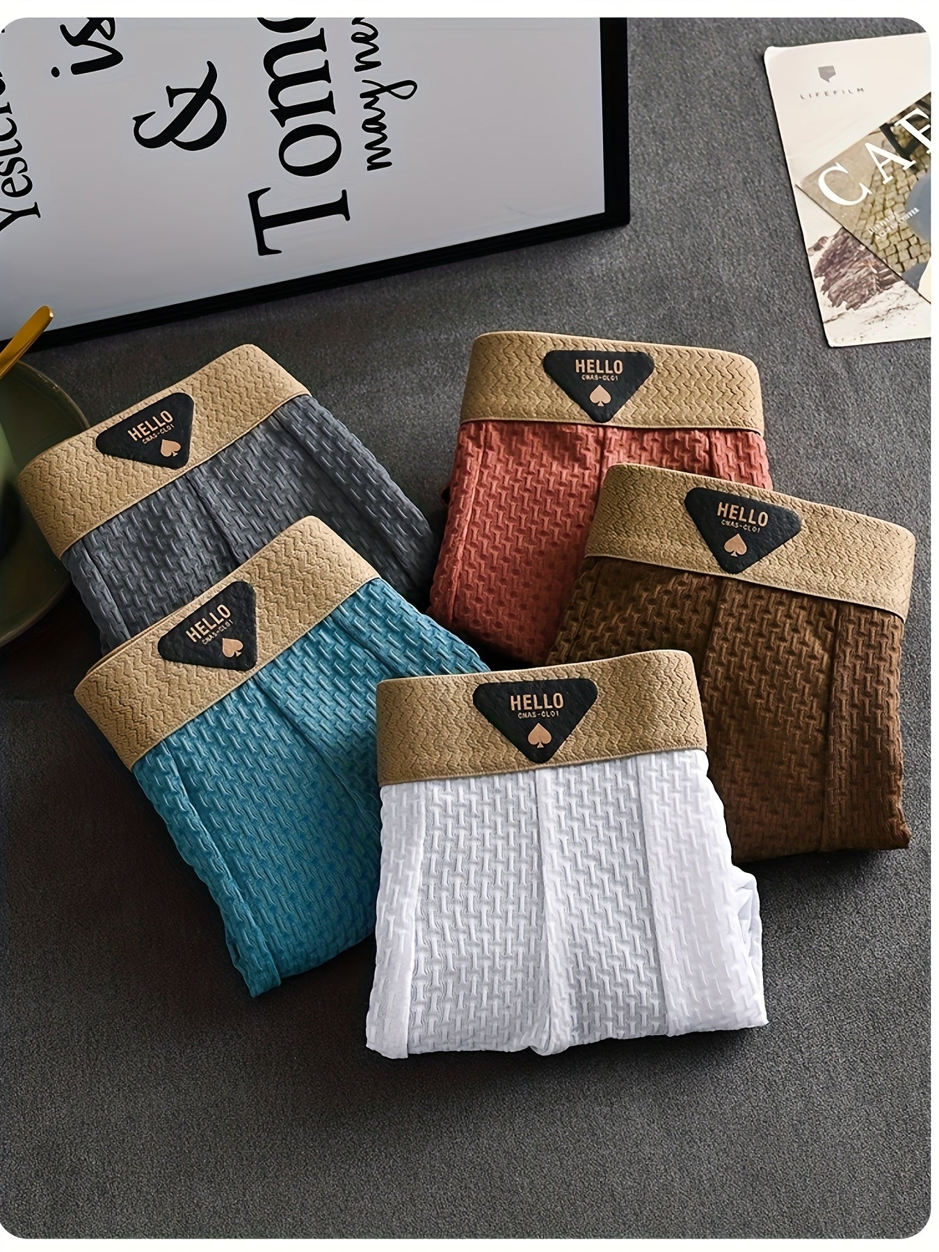 Boxers pour hommes en fibre de soie glacée