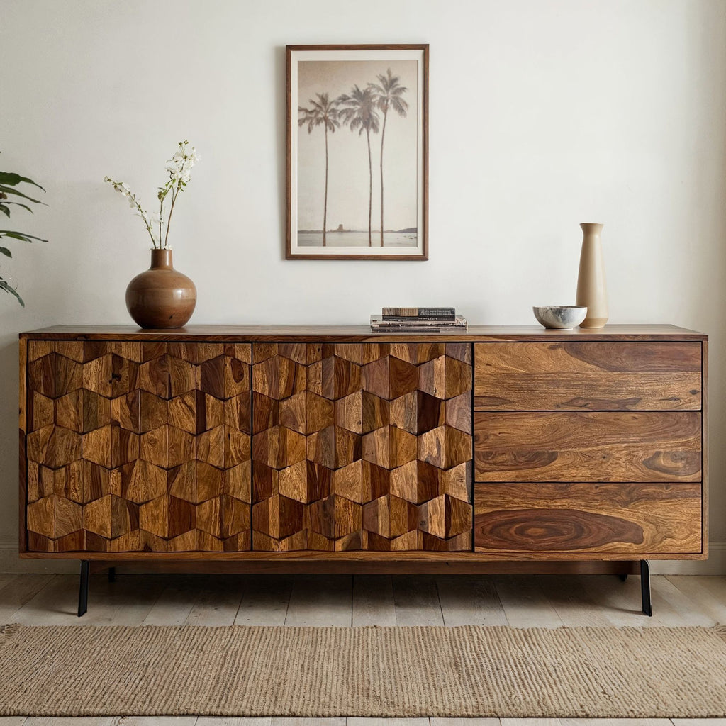 Buffet Sheesham massif de 175 cm