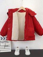 Boys' Heavy-Duty Winter Hooded Jacket