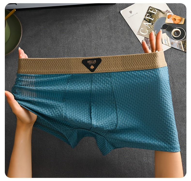 Boxers pour hommes en fibre de soie glacée