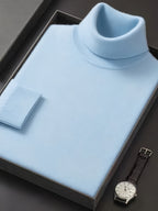 Pull col roulé casual pour homme