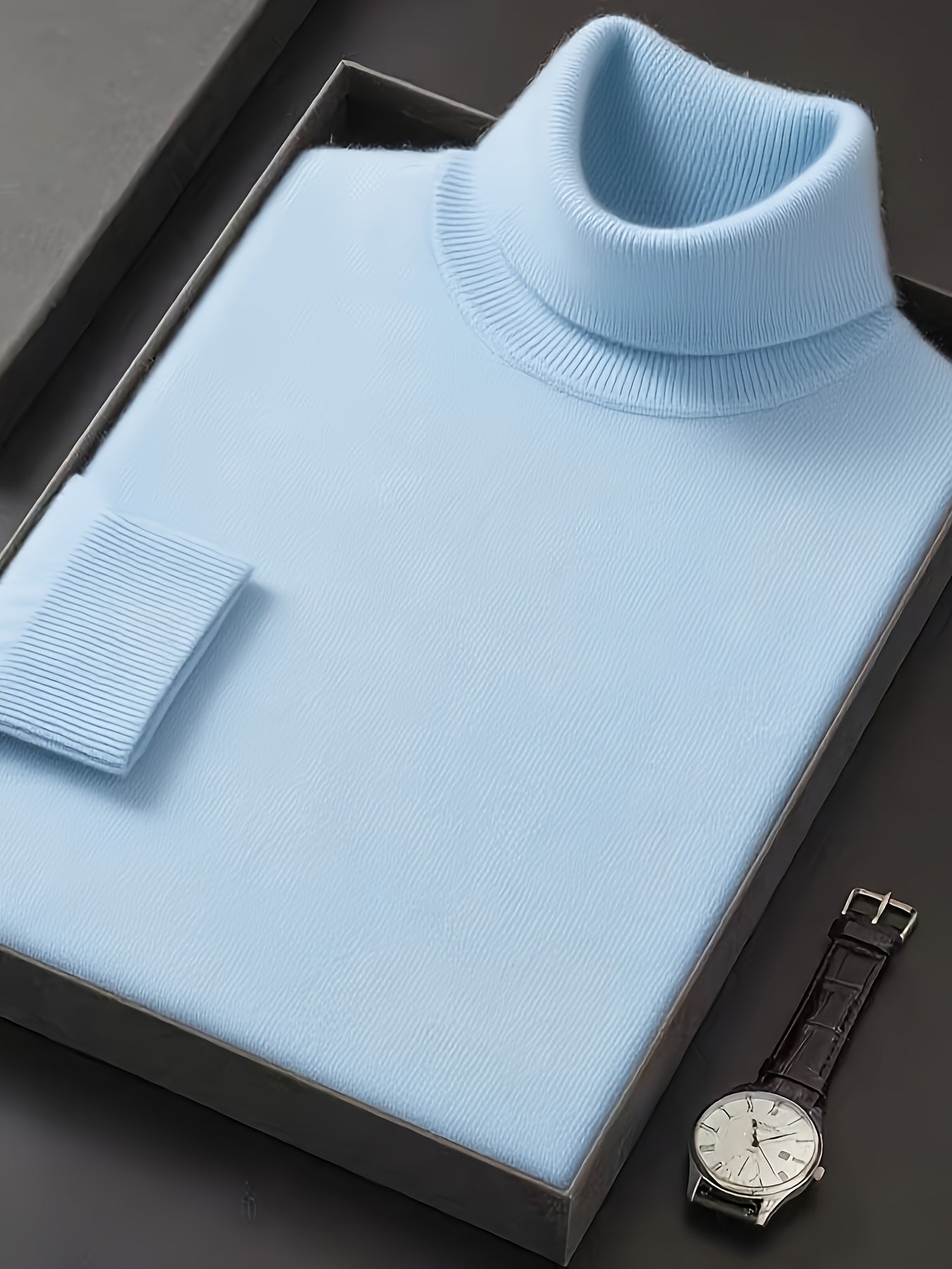 Pull col roulé casual pour homme