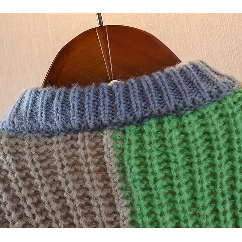 Kids' Thick Colorful Striped Sweater