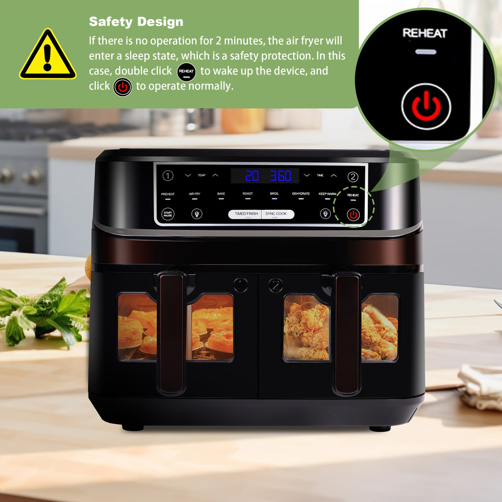 Air Fryer Double Drawer 10L