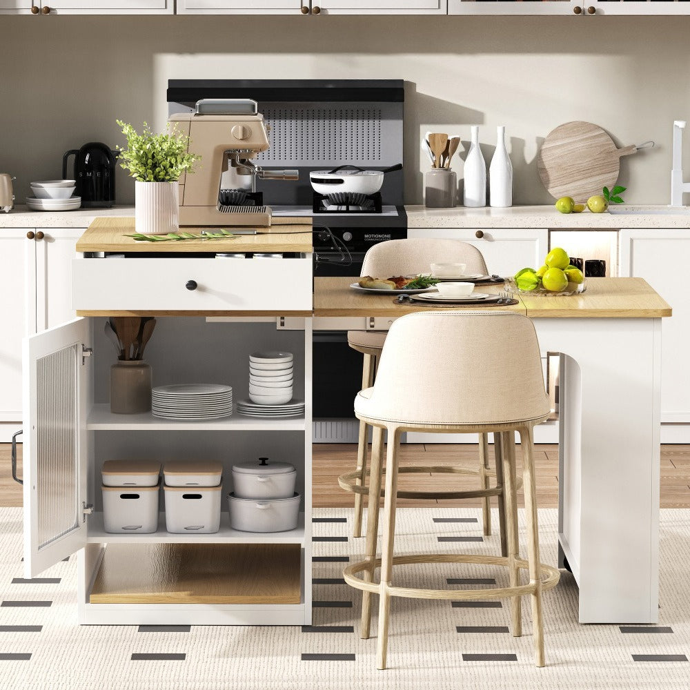 Îlot de cuisine télescopique