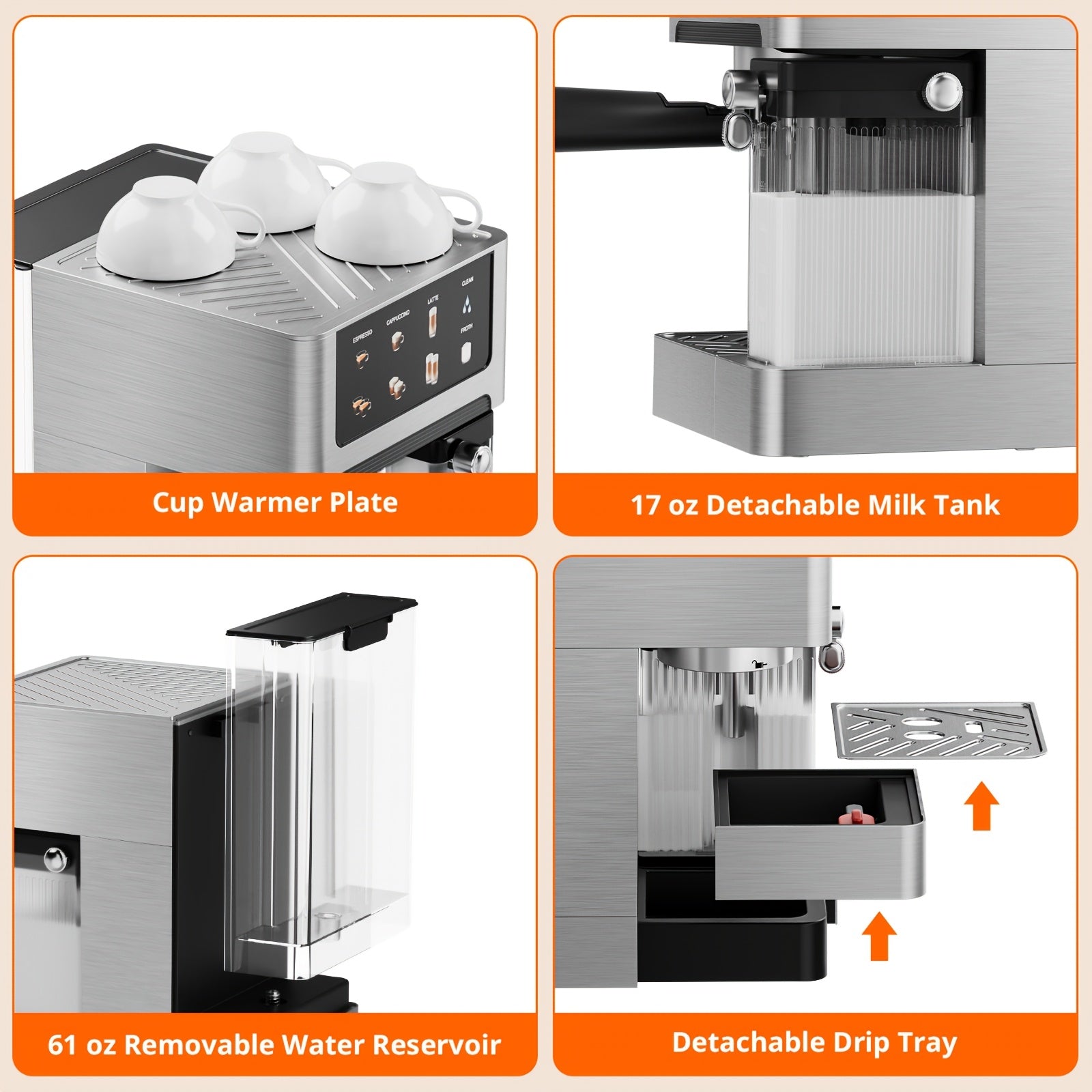 Espresso Machines & Coffee Makers - 3-in-1