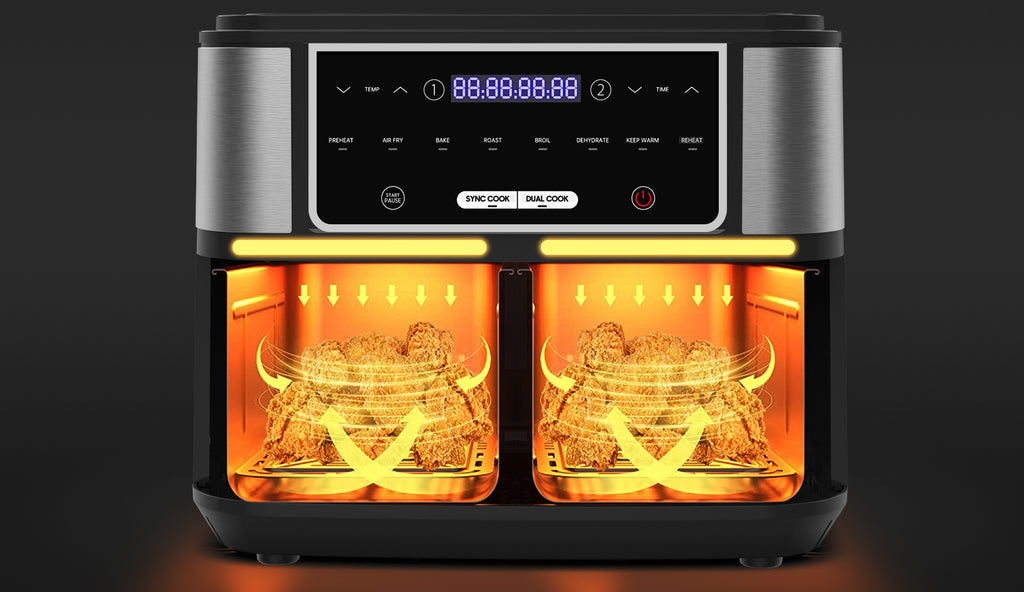 Air fryer Double Chambre ICEAGLE 10L XXL