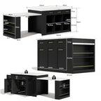 îlot de cuisine multifonctionnel