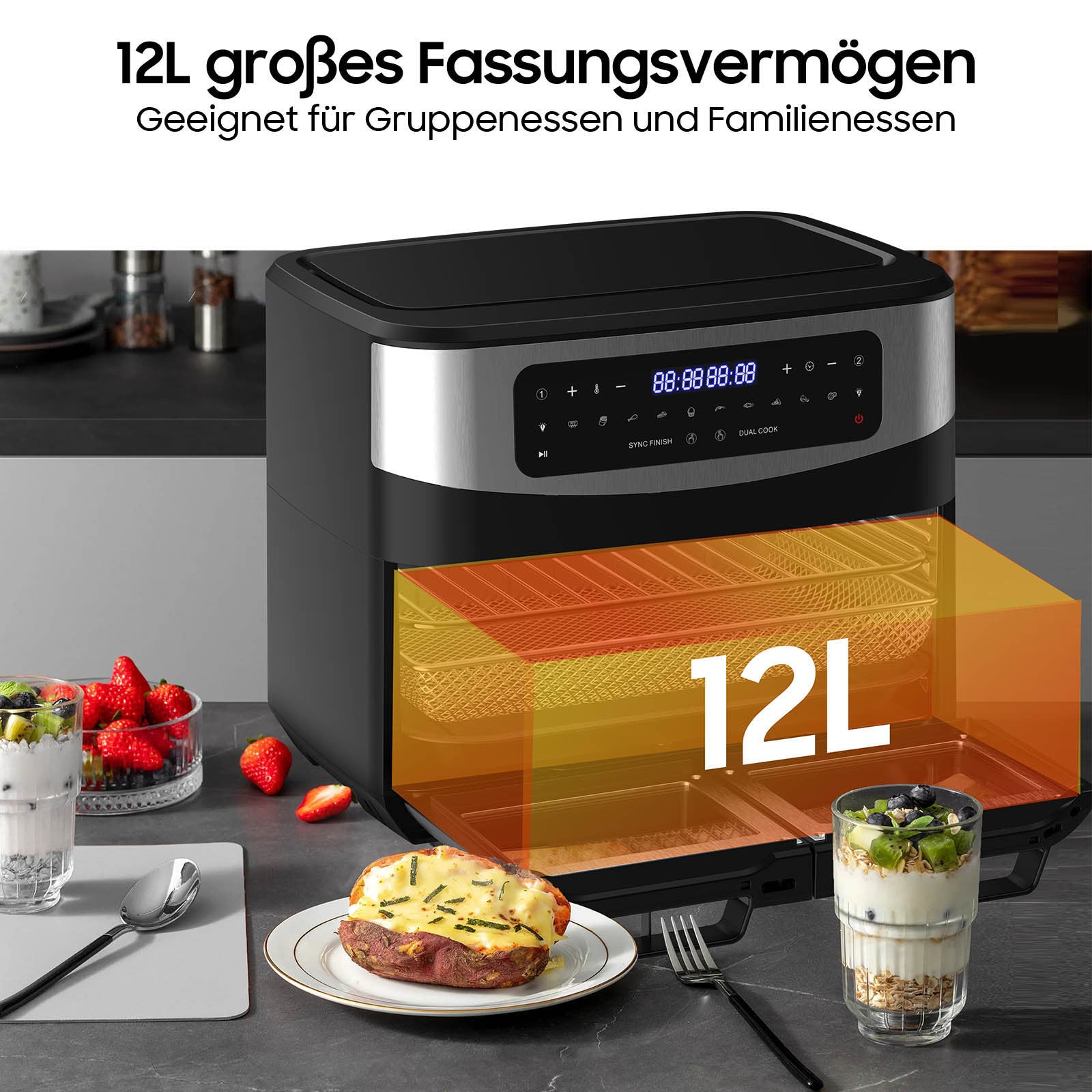 Airfryer 12L Double Chambre ICEAGLE