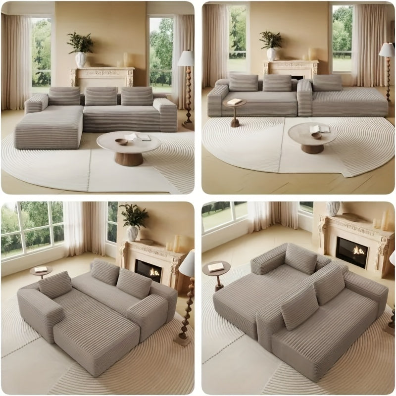 Modular L-Shaped Sectional Sofa