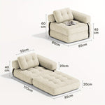 Canapé-lit 2-en-1 convertible