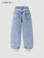 Pantalon Denim Coupe Droite