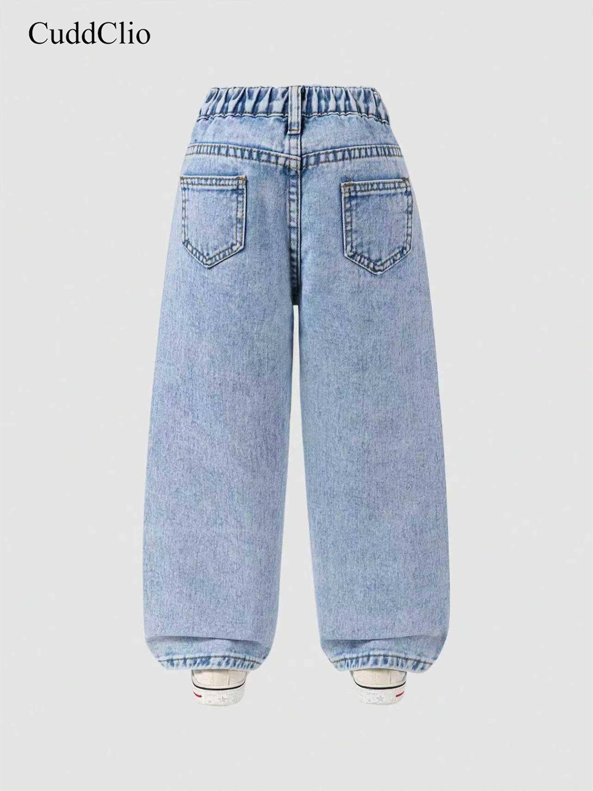 Pantalon Denim Coupe Droite