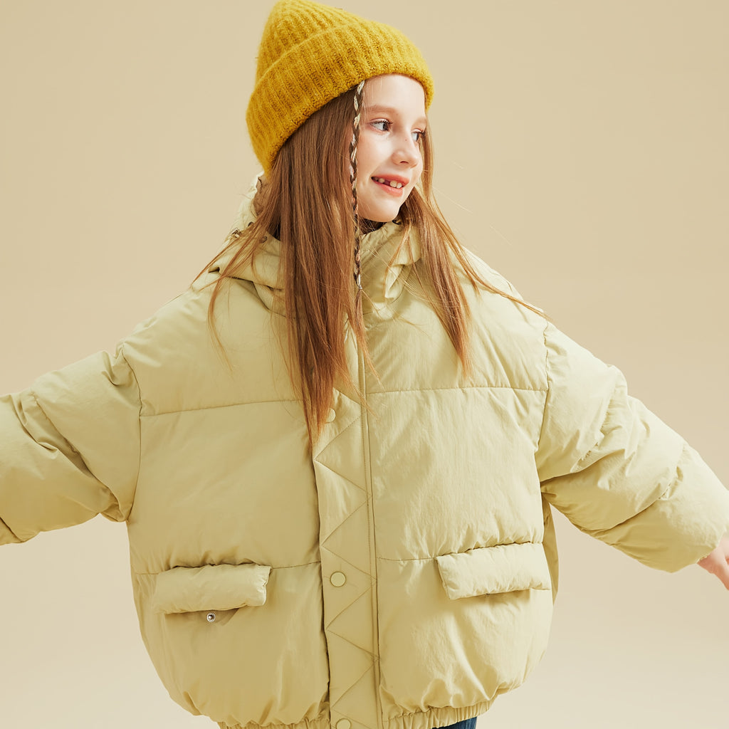 Boys & Girls Thickened Winter Jacket with Hood