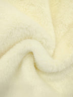 Girls' Elegant And Thick Plush Coat